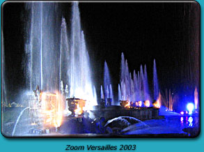 Jets d'eau au Château de Versailles